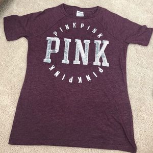 Vs pink graphic tee